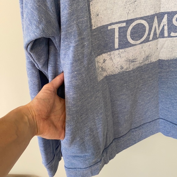 Toms heather blue crew neck sweatshirt - Picture 2 of 4